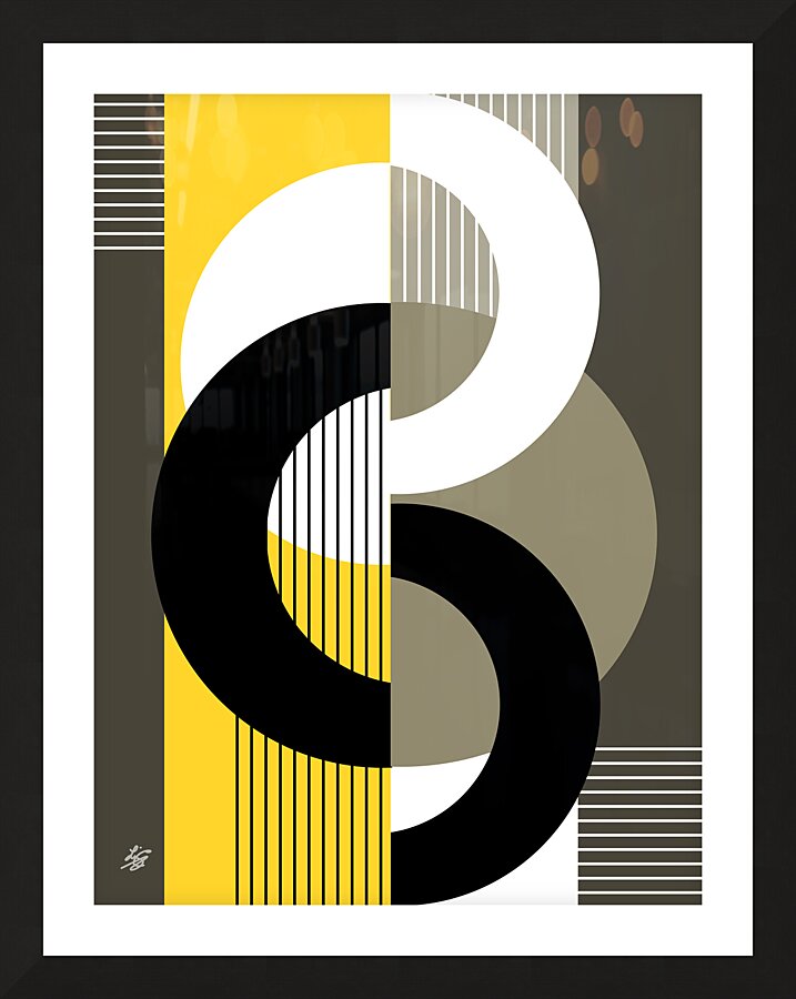 Geometric Abstract Picture Frame print