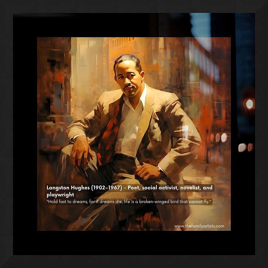 Langston Hughes Picture Frame print