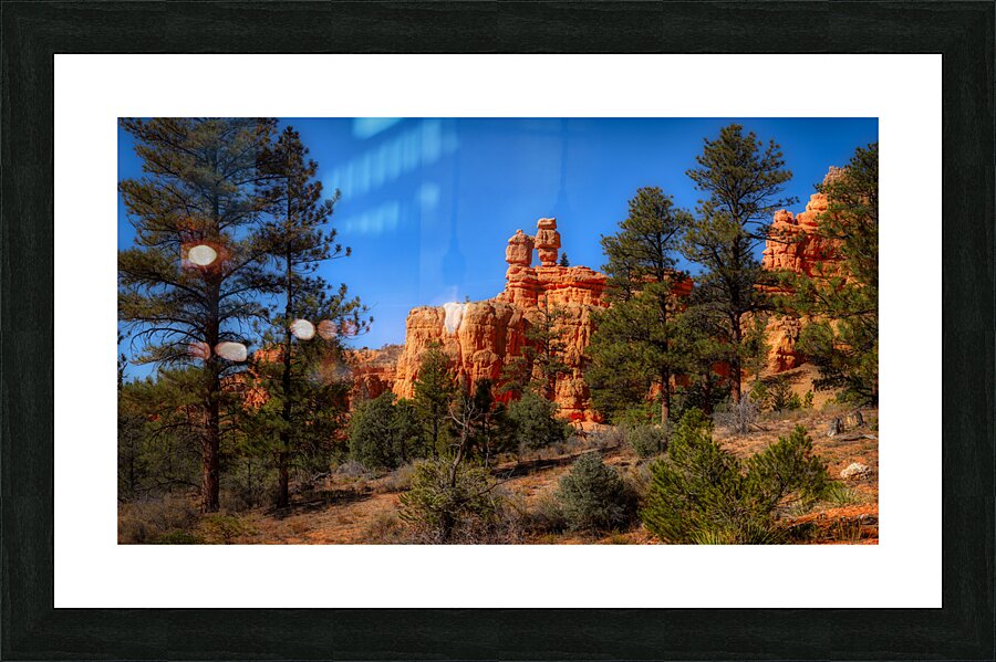 Enchanted Glimpse: The Mystical Charms of Red Canyon Picture Frame print