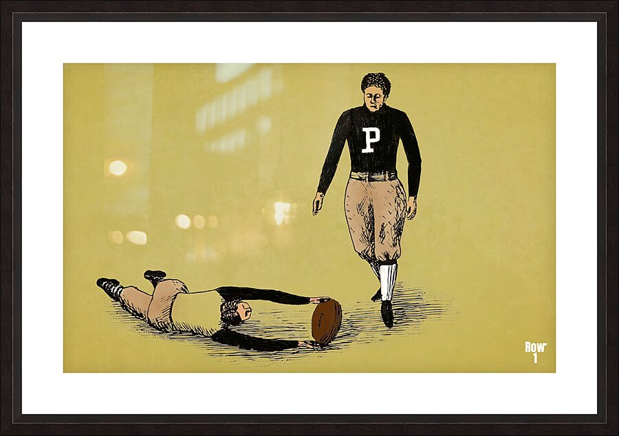 1890s purdue football art remix  Picture Frame print