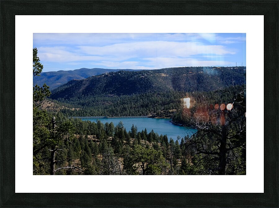 Grindstone Lake Dam in Ruidoso - NM Picture Frame print