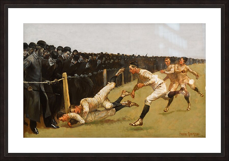 1890 yale princeton football frederic remington  Picture Frame print