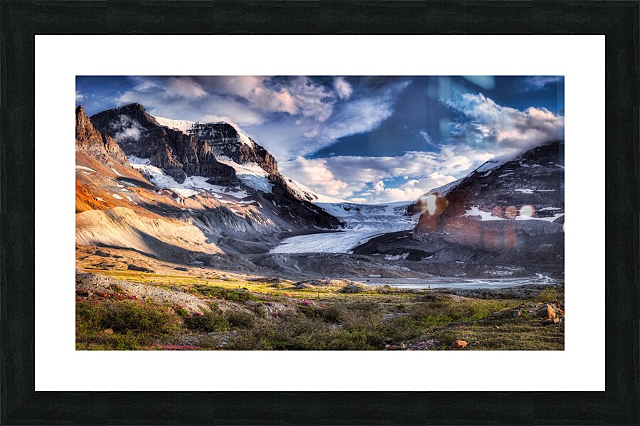 Frozen Splendor: From the Toe of Athabasca Glacier Picture Frame print