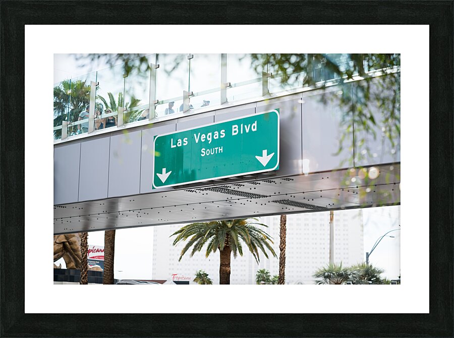Las Vegas Blvd Sign   Las Vegas NV 03594 Picture Frame print