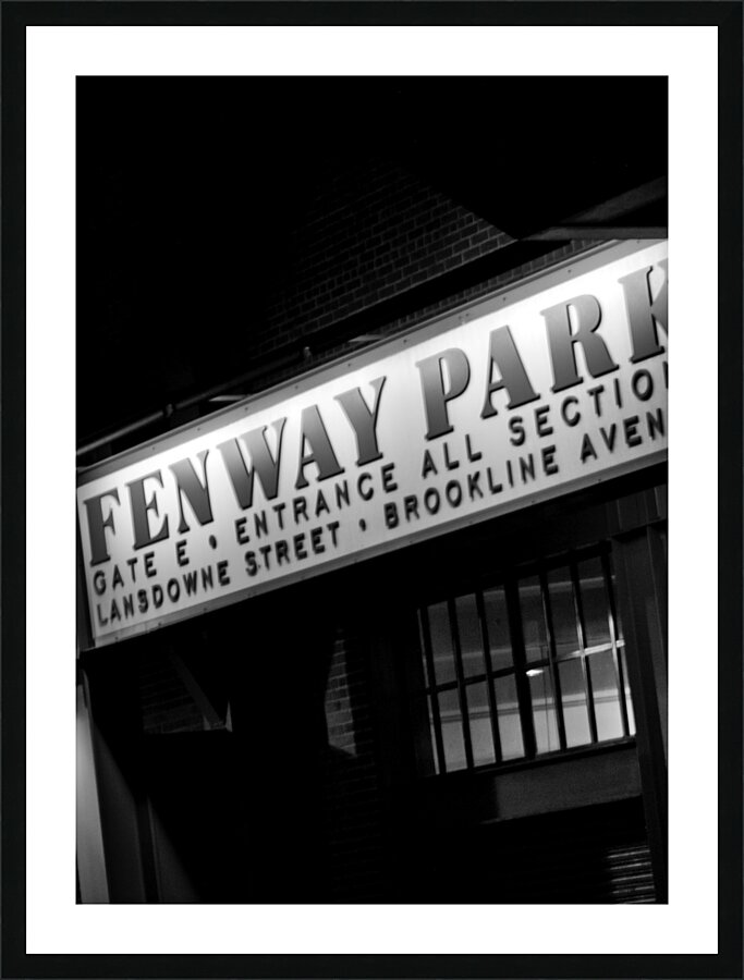 fenway park gate e  vertical 31 Fenway 13k Picture Frame print