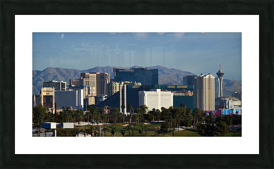 Las Vegas Skyline 7R308449  Framed Print Print