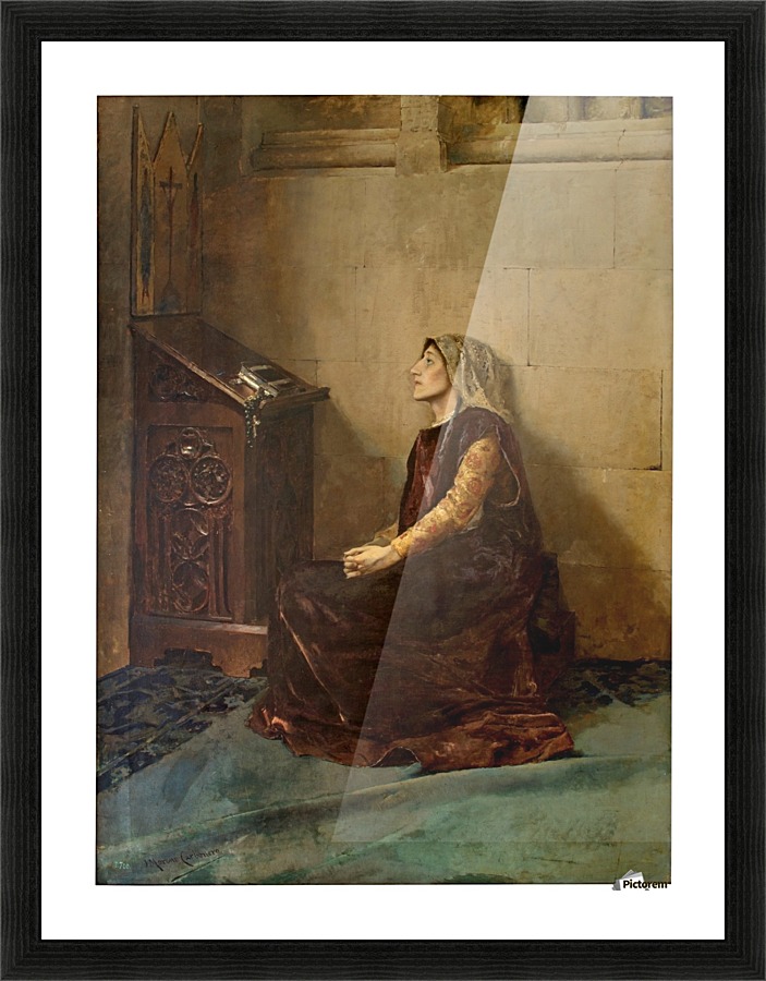 Dona Blanca de Navarra Picture Frame print
