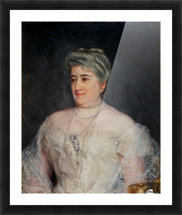 Marquesa viuda del Pazo de la Merced Picture Frame print