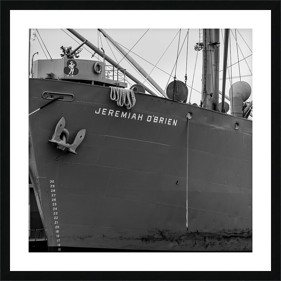 jeremiah obrien ship sf bay  square 3016 Jeremiah Picture Frame print