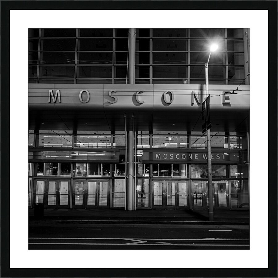 moscone center night  square 2966 Moscone 13k Picture Frame print