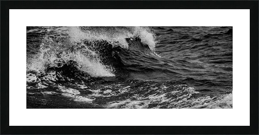 pacific ocean waves  panoramic 2862 Wake 13k Picture Frame print