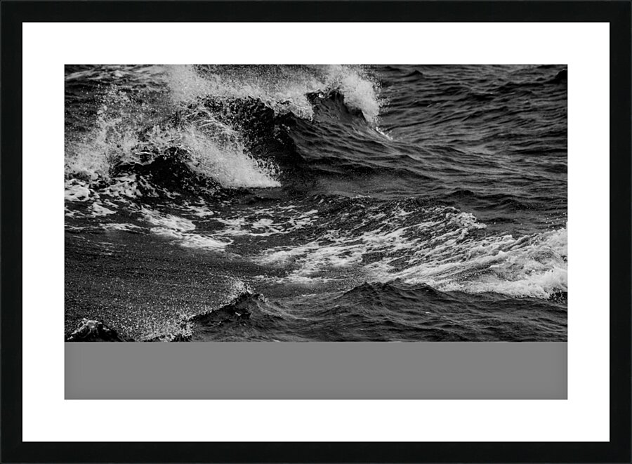 pacific ocean waves  horizontal 2862 Wake 13k Picture Frame print