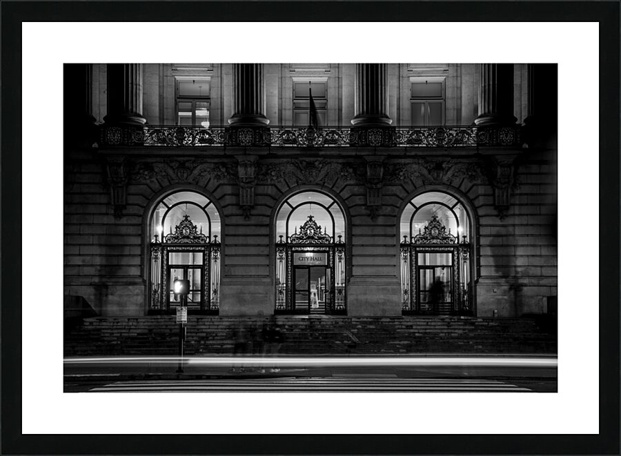 san francisco city hall at night  horizontal 2769 Picture Frame print