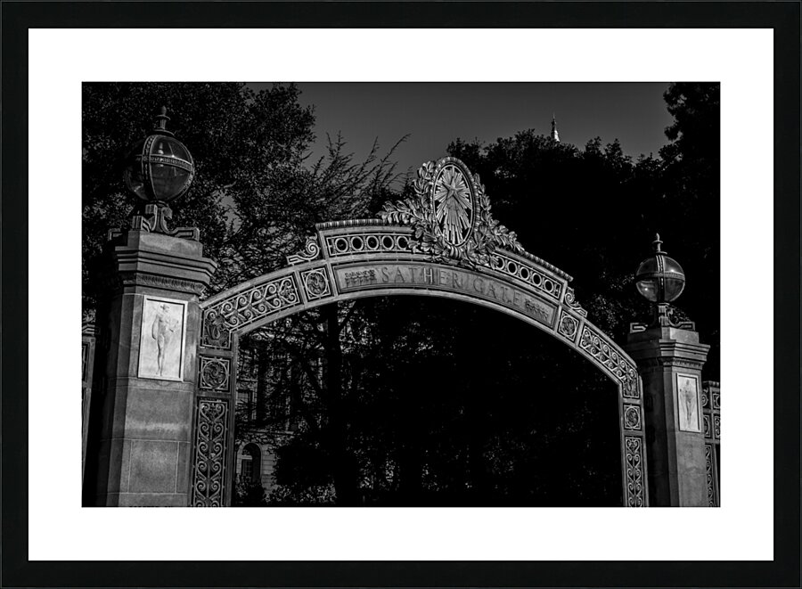 sather gate uc berkeley campus  horizontal 2833 L Picture Frame print