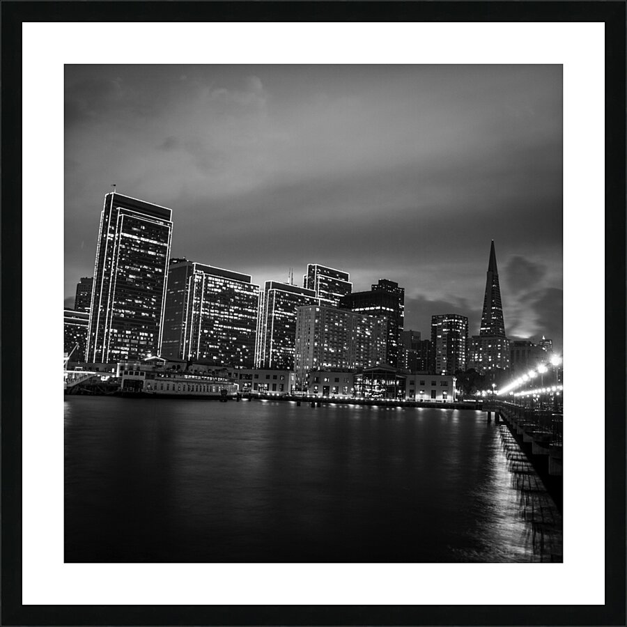san francisco skyline embarcadero  square 3335 Em Picture Frame print