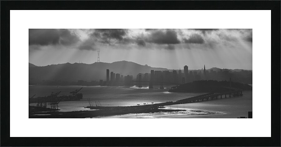 san francisco skyline grizzly peak  panoramic 288 Picture Frame print