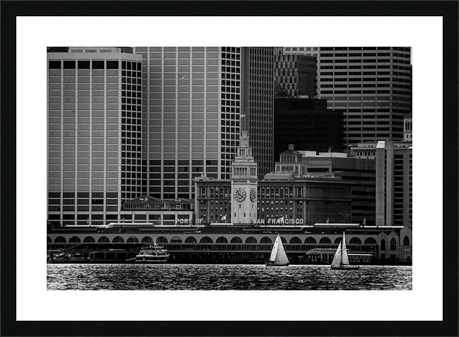 san francisco ferry building  horizontal 2849 Sai Picture Frame print