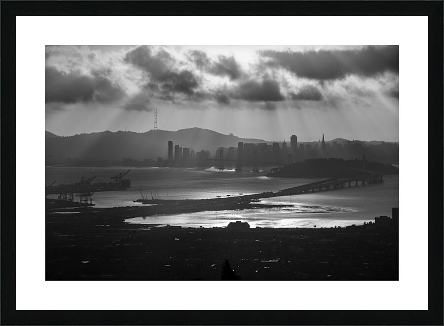 san francisco skyline grizzly peak  horizontal 28 Picture Frame print