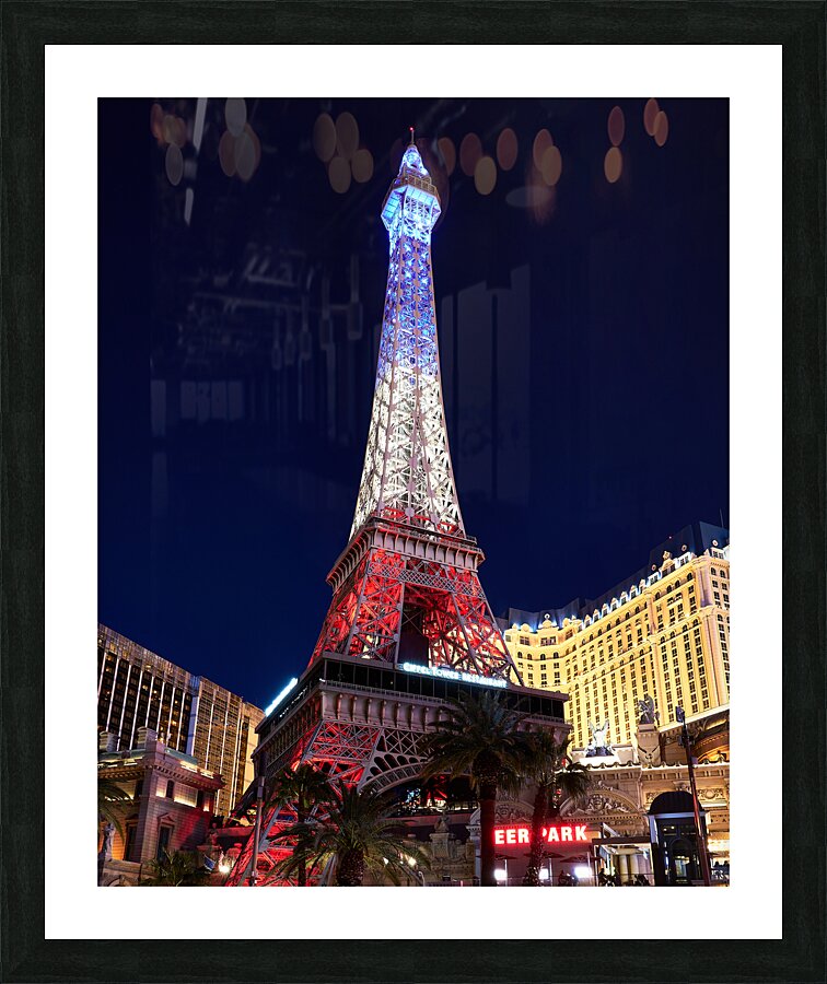Paris Casino at Dusk   Las Vegas NV DSC06903 Picture Frame print