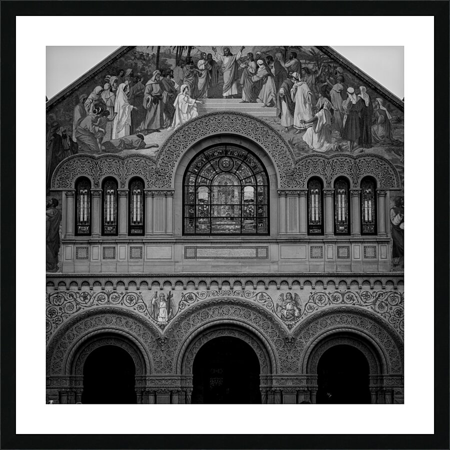 stanford memorial church  square 2893 Memorial 13 Picture Frame print