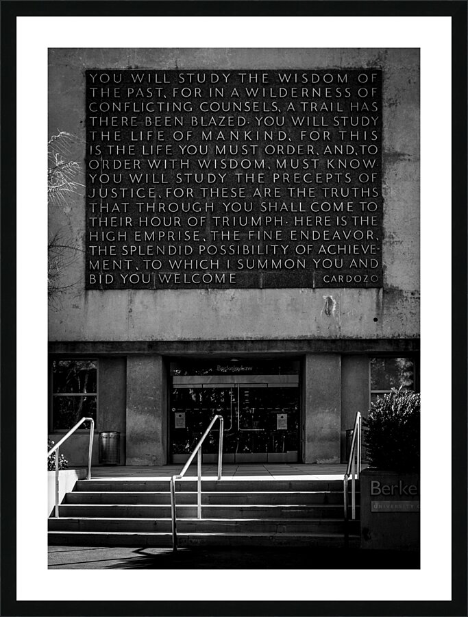uc berkeley school of law library  vertical 2816 Picture Frame print