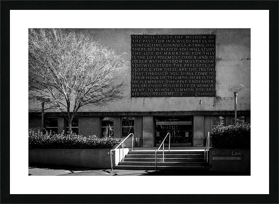 uc berkeley school of law library  horizontal 281 Picture Frame print