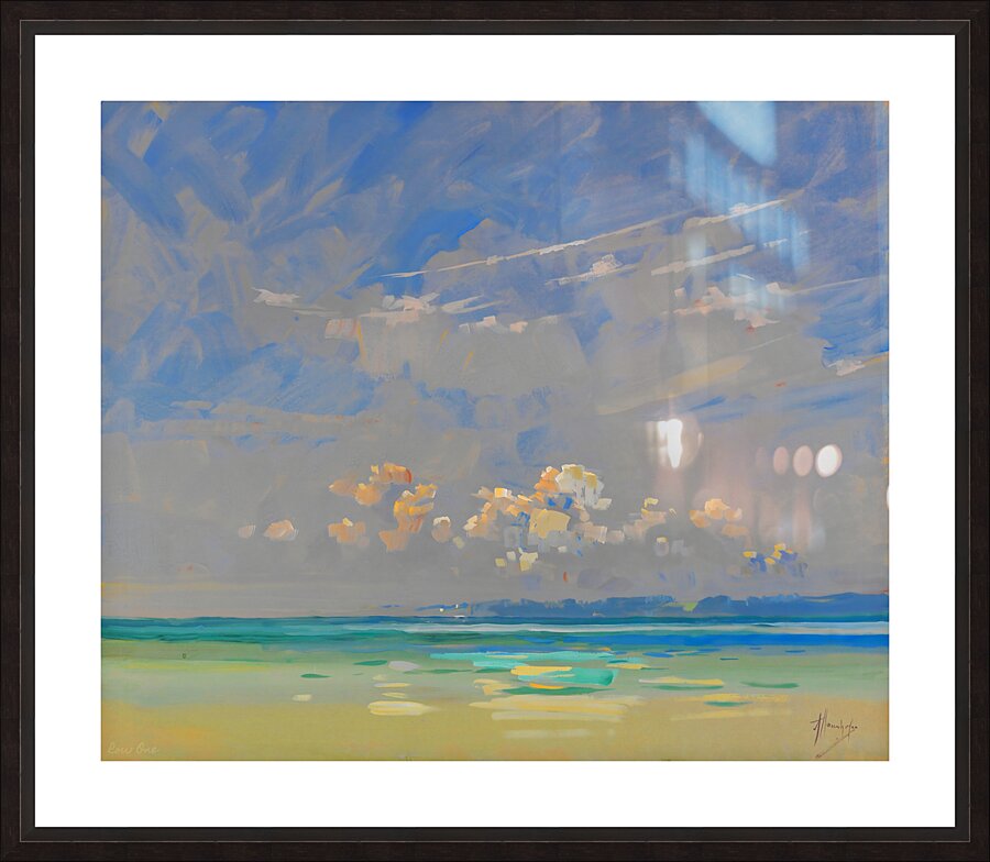 alfred haushofer abstract art chiemsee lake  Picture Frame print