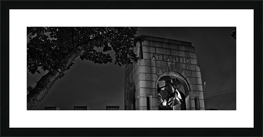atlantic pavilion ww2 memorial  panoramic 391 Atl Picture Frame print