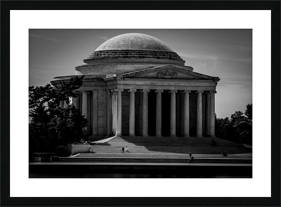 jefferson memorial tidal basin  horizontal 2314 T Picture Frame print