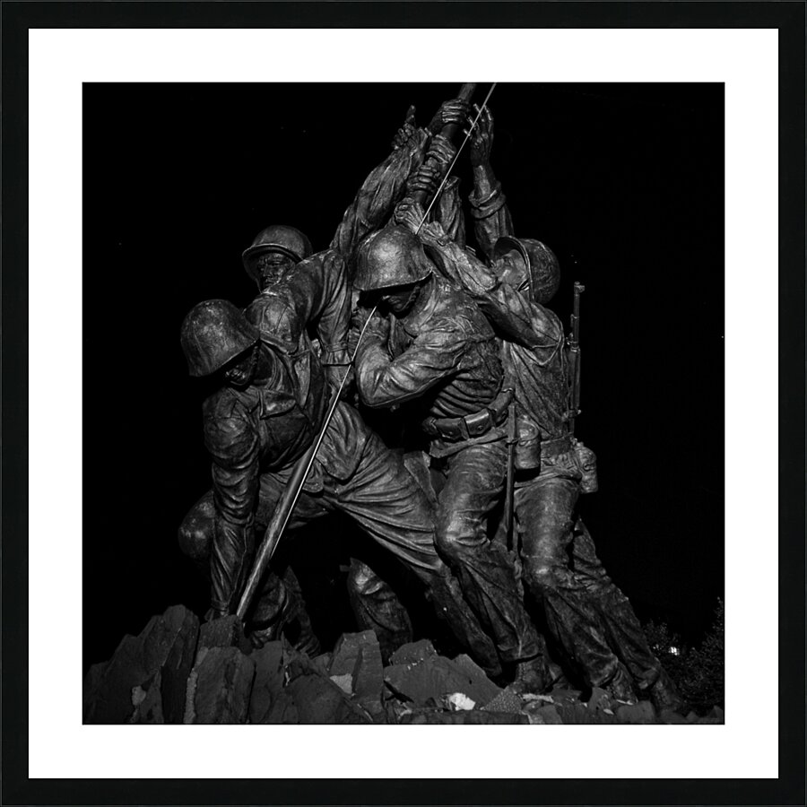 iwo jima statue arlington national cemetary  squa Picture Frame print