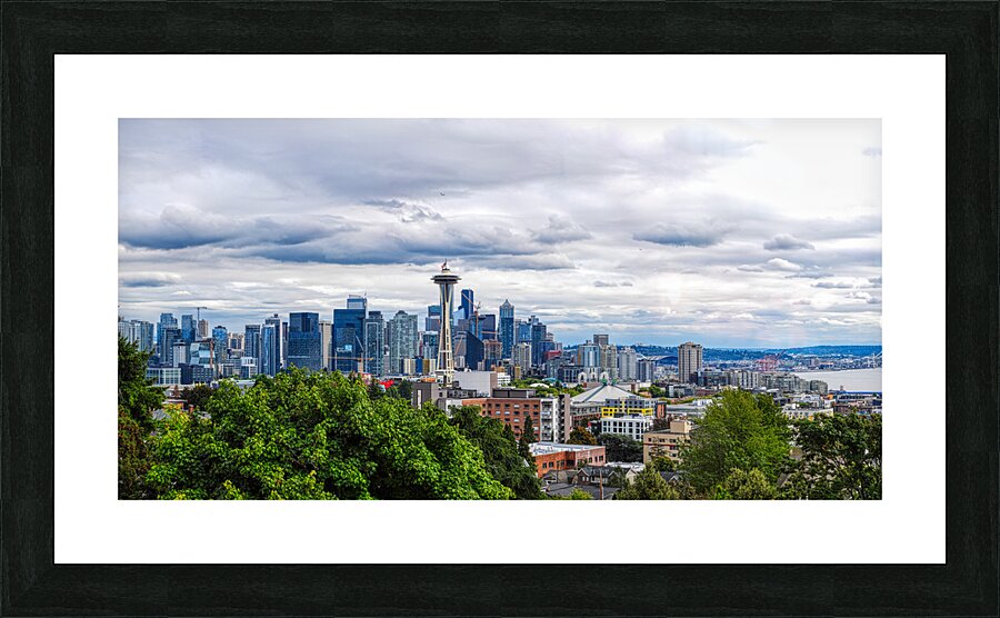 Majestic Megaliths: The Skyline Symphony of Seattle Picture Frame print