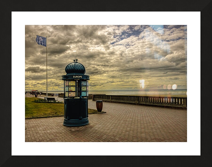 Plage de Cabourg Beach Boardwalk Picture Frame print