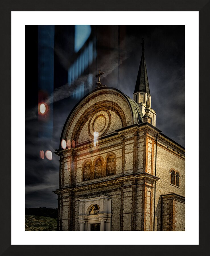 Church of Col San Martino Church Picture Frame print
