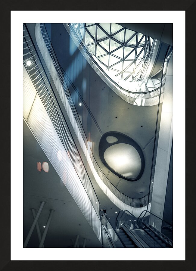 Frankfurt MyZeil Architecture Ceiling Picture Frame print