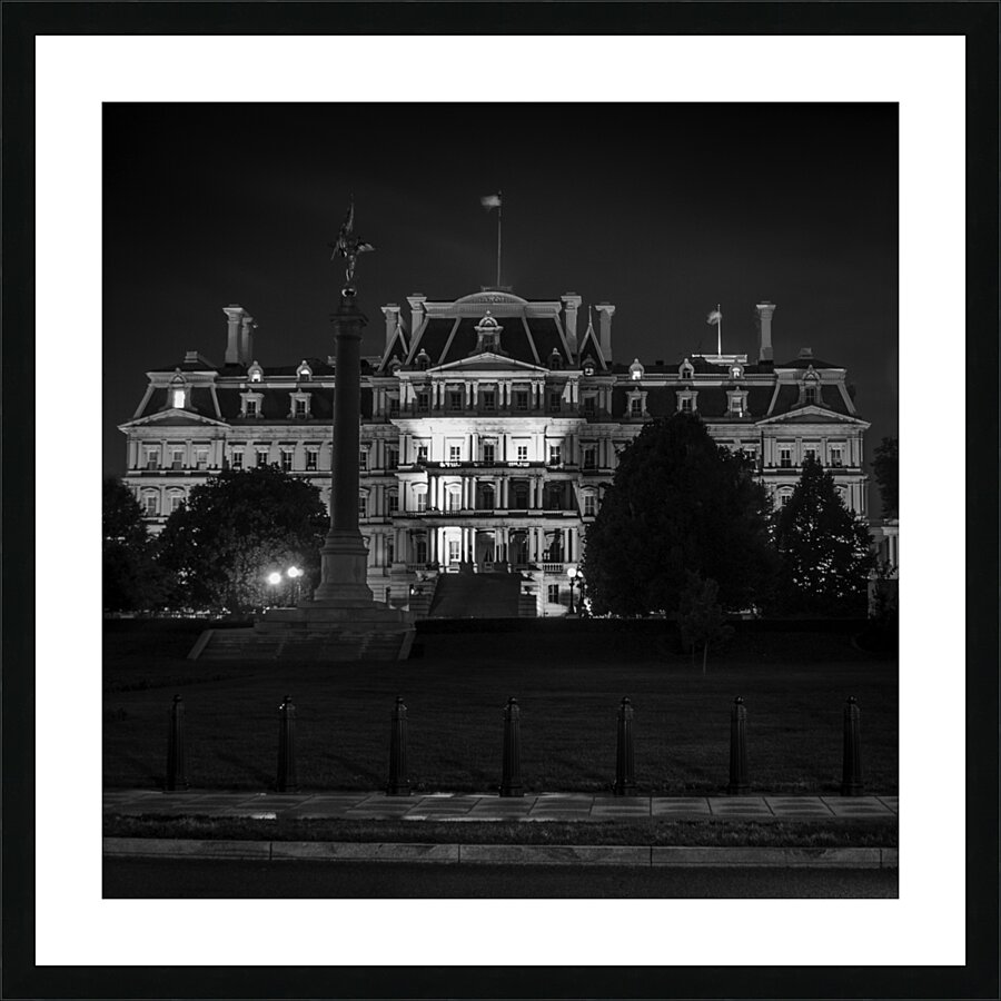 old executive office building  square 396 Executi Picture Frame print