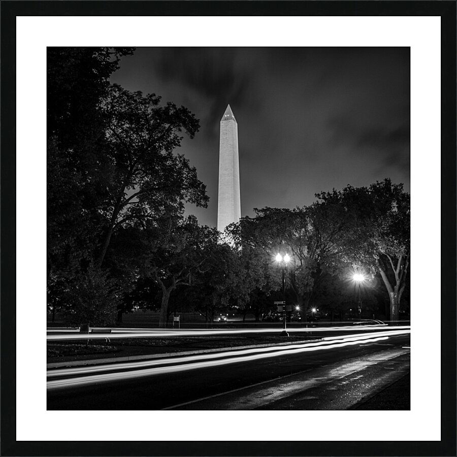 washington monument independence avenue at night  1708466037.6953 Picture Frame print