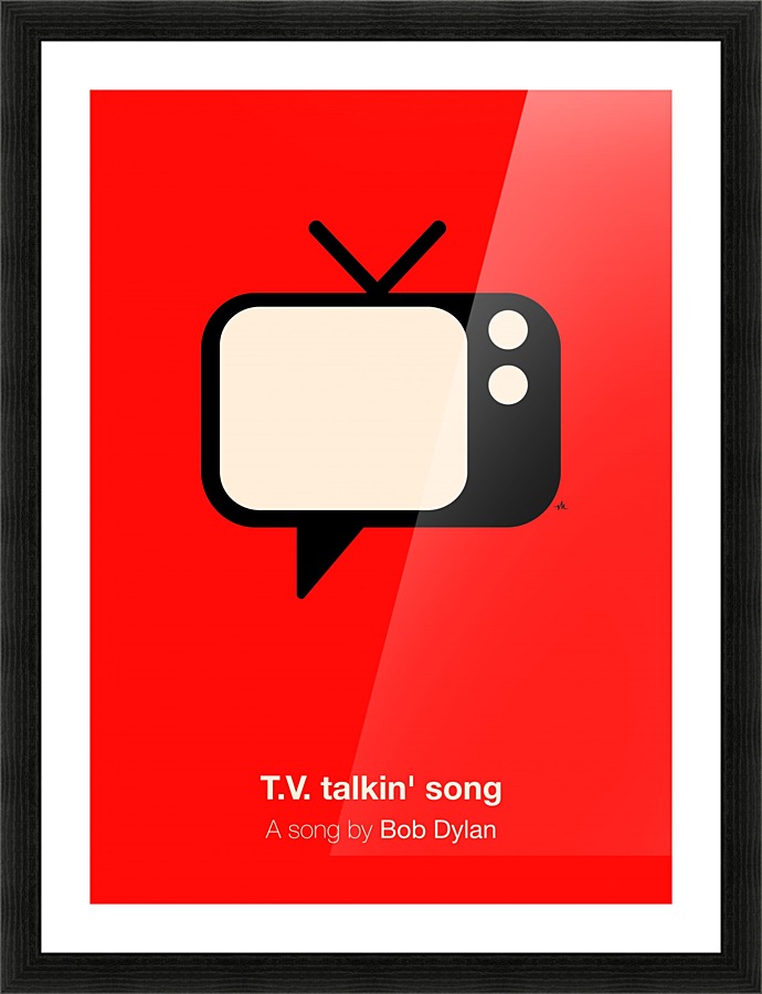 TV talkin song Picture Frame print