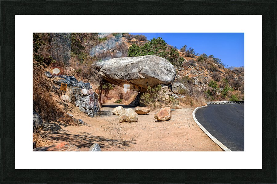 Arboreal Gateway: Tunnel Rock Sequoia National Park Picture Frame print