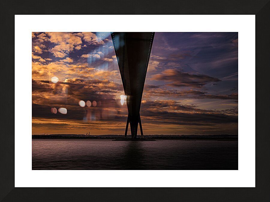 Le Havre Honfleur Bridge Picture Frame print