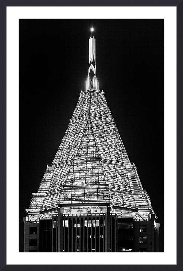 bank of america plaza  vertical 3129 Spire 13k.jp Picture Frame print