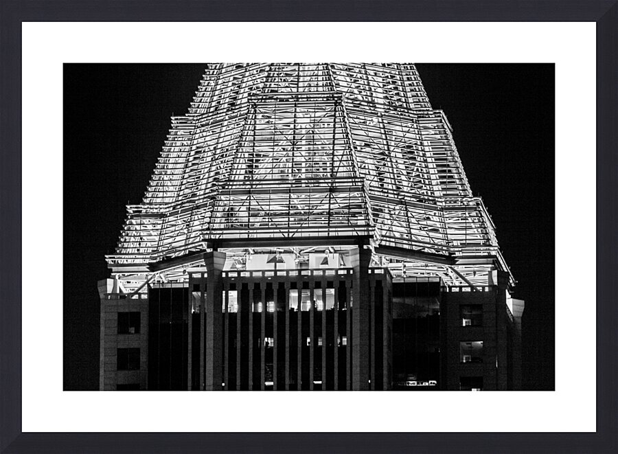 bank of america plaza  horizontal 3129 Spire 13k. Picture Frame print