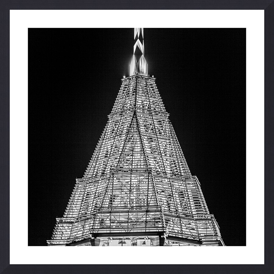 bank of america plaza  square 3129 Spire 13k Picture Frame print