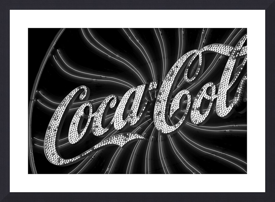 coca cola sign  horizontal 687 Coca 13k Picture Frame print
