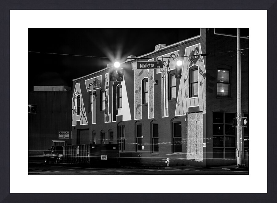 atlanta wall mural  horizontal 3123 Marietta 13k. Picture Frame print