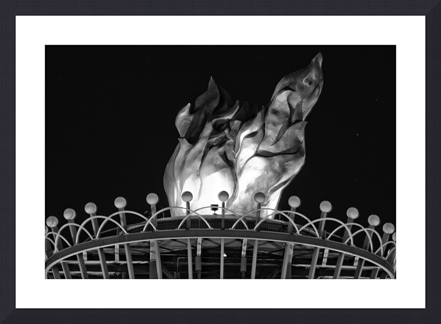 atlanta olympic flame  horizontal 690 Flame 13k.j Picture Frame print