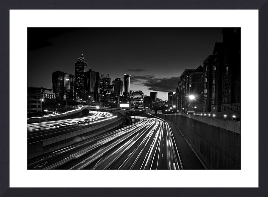 downtown atlanta skyline  horizontal 686 Atlanta Picture Frame print