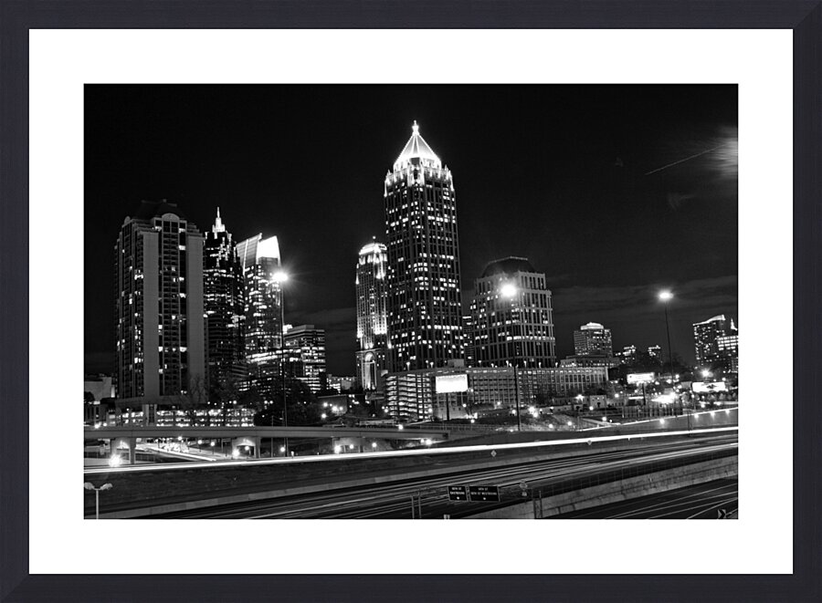 midtown atlanta skyline  horizontal 692 Midtown 1 Picture Frame print