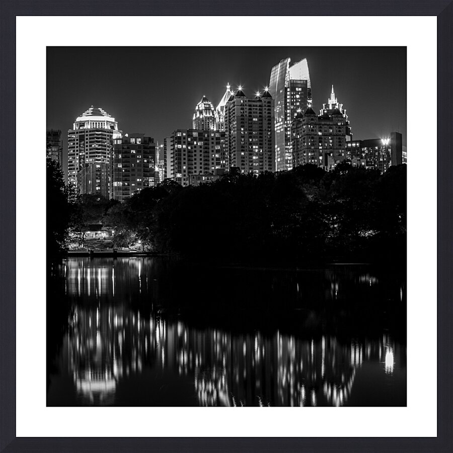 midtown atlanta skyline  square 3125 Piedmont 13k Picture Frame print