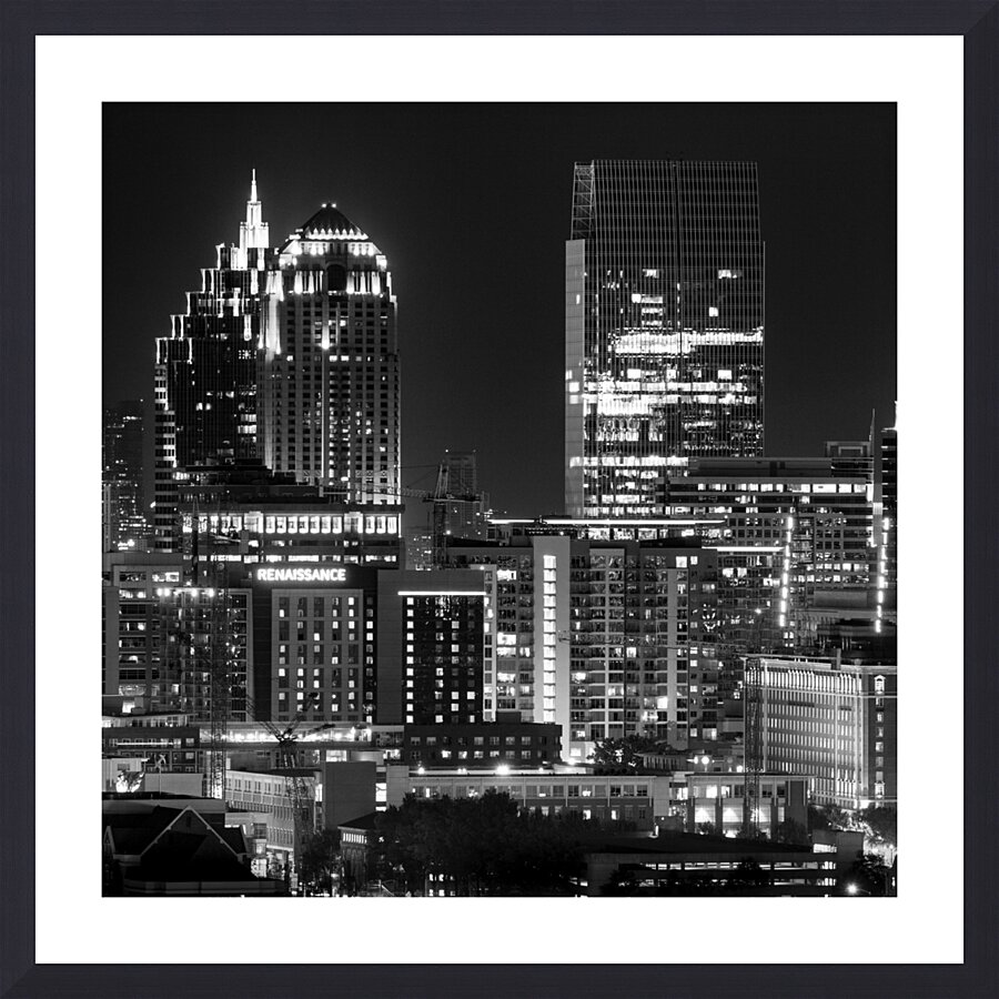 midtown atlanta skyline  square 3127 Renaissance Picture Frame print
