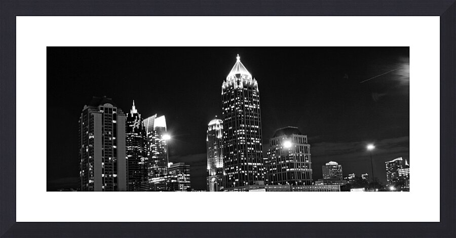 midtown atlanta skyline  panoramic 692 Midtown 13 Picture Frame print